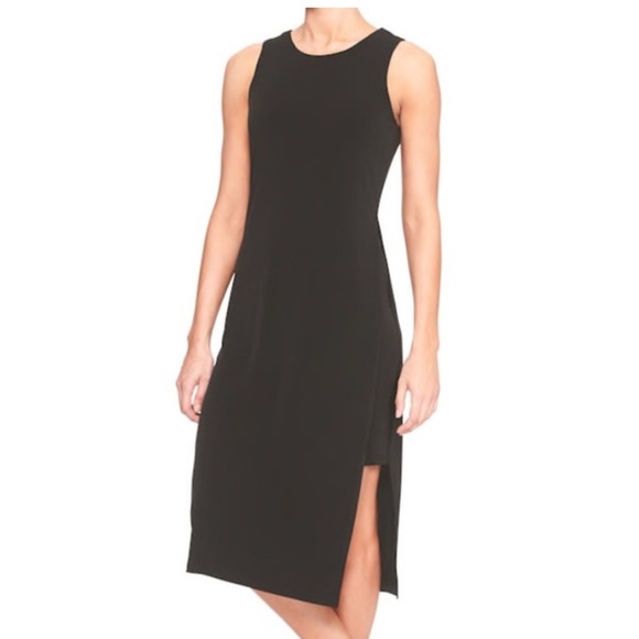 Banana Republic Black Sleeveless Mini/Midi Sheath Dress - Picture 2 of 8